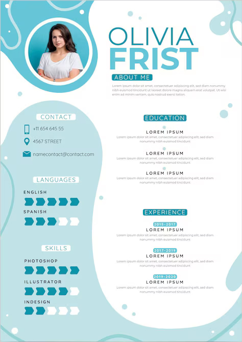 Minimalist cv template