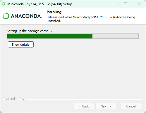 Start installing